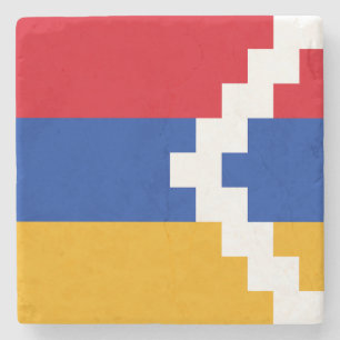 Nagorno Karabakh Flag Stone Coaster
