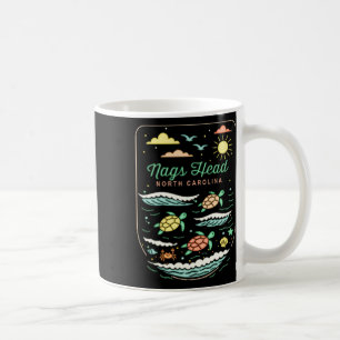 Nags Head Nc Cute Beach Vacation Sea Turtle Lover Coffee Mug