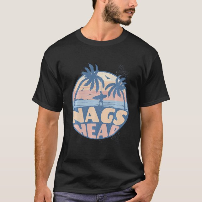 Nags Head North Carolina Beach Surf Summer Vacatio T-Shirt (Front)