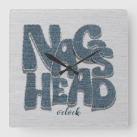 Nags Head North Carolina Denim Letter