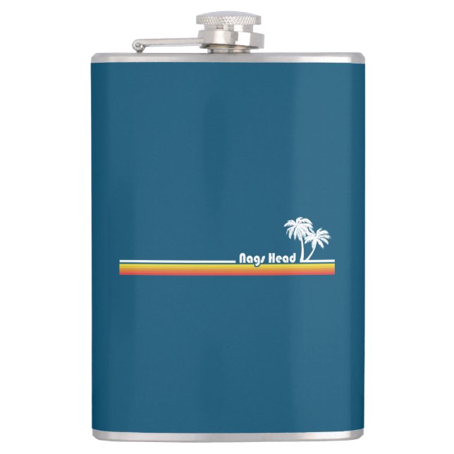 Nags Head North Carolina Hip Flask (Front)