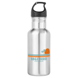 Nags Head North Carolina Sun Palm Trees 532 Ml Water Bottle