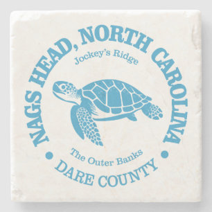 Nags Head (sea turtle) Stone Coaster