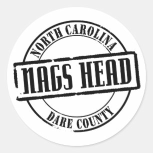 Nags Head Title Classic Round Sticker