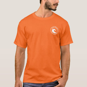 Nags Head White Ocean Wave Circle Design T-Shirt
