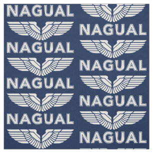 Nagual Or Nahual With Eagle Wings Toltec Power. Fo Fabric