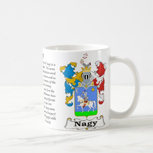 Nagy Family Hungarian Coat of Arms a mug (Right)