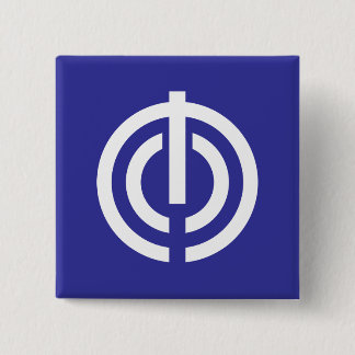 Naha, Okinawa, Japan flag 15 Cm Square Badge