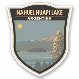Nahuel Huapi Lake Argentina Travel Art Vintage