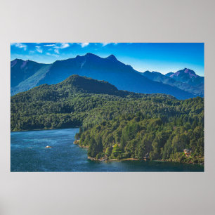 Nahuel huapi national park aerial view, bariloche poster