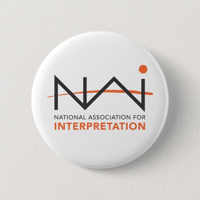 NAI Logo Paraphernalia 6 Cm Round Badge (Front)