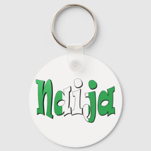 Naija (Nigerian Flag) Key Ring