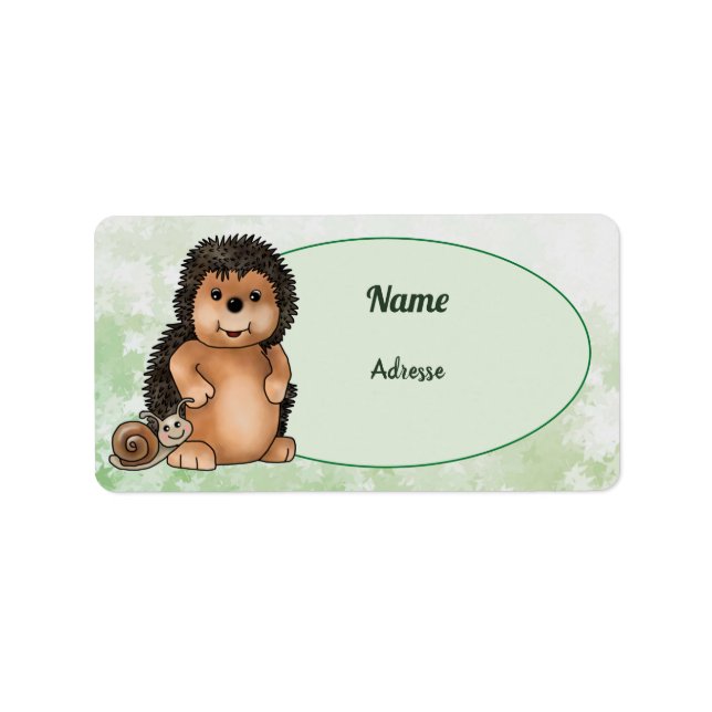 nail and snail address sticker (Front)