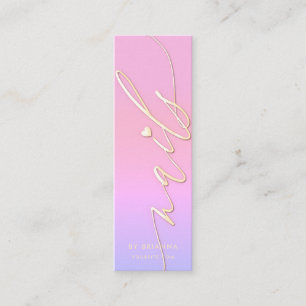 Nail Art Beauty Salon Manicure Specialist Mini Business Card