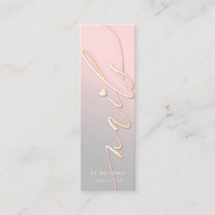 Nail Art Beauty Salon Manicure Specialist Mini Business Card