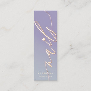 Nail Art Beauty Salon Manicure Specialist Mini Business Card