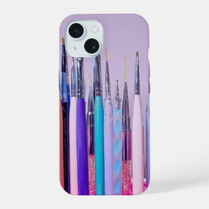 Nail Art Brush Collection iPhone 15 Case