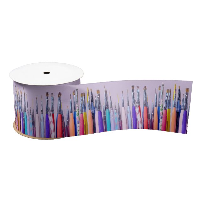 Nail Art Brush Collection Satin Ribbon (Spool)