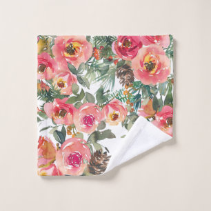 Nail Art Flower Wash Cloth