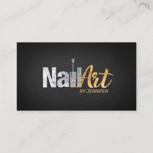 Nail Art Logo with Appointment  Business Card