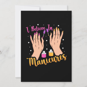 Nail Artist Believe In Manicures Invitation