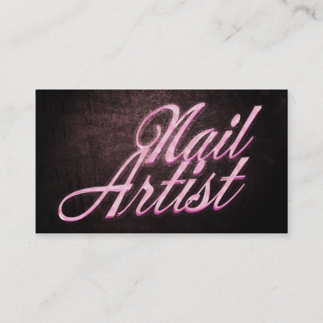 Nail artist business card (Front)