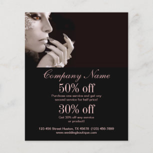 nail artist business personalised flyer