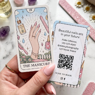 Nail Artist Celestial Tarot Business Card