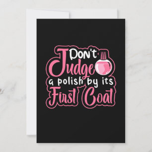 Nail Artist First Coat Invitation