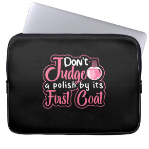 Nail Artist First Coat Laptop Sleeve