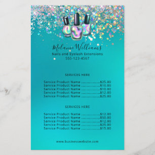 Nail Artist Manicure Sparkle Business Flyer