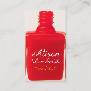 Nail Artist/Nail Polish Business Card