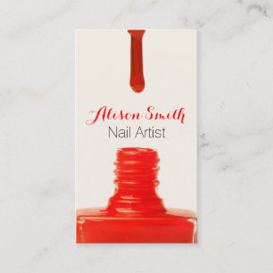 Nail Artist/Nail Polish Business Card