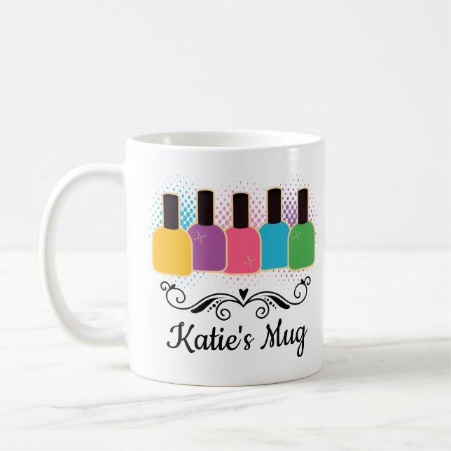 Nail Artist Nail Tech Beauty Technician Coffee Mug (Left)