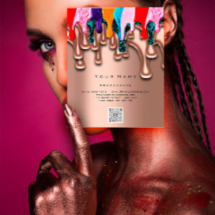 Nail Artist Studio Drips Rose Wax Epilation Prices Flyer