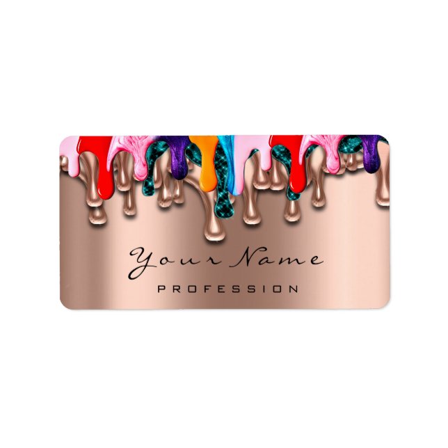 Nail Artist Studio Drips Rose Wax Epilation Skin Label (Front)