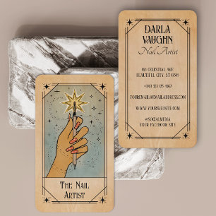 Nail Artist Tarot Card Illustration Star