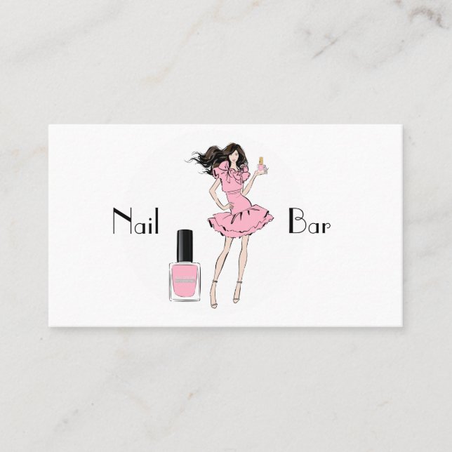 Nail Bar Business Card (Front)