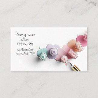 Nail Beauty Salon Business Business Card