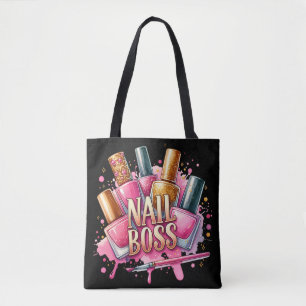 Nail boss manicurist finger nail polish manicure tote bag