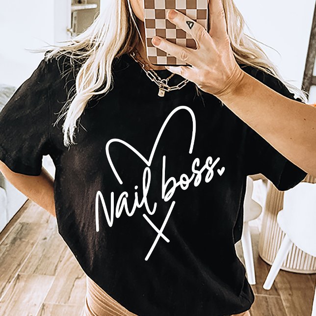 Nail Boss Tech Shirt Nail Tech Gift (nail boss shirt, )