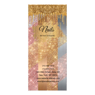 Nail business personalised rack card