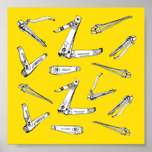 Nail Clips, Wall Art Illustration  