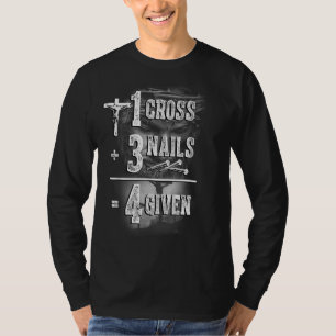 Nail Cross Faith on Team Jesus,1 Cross 3 nails 4 g T-Shirt