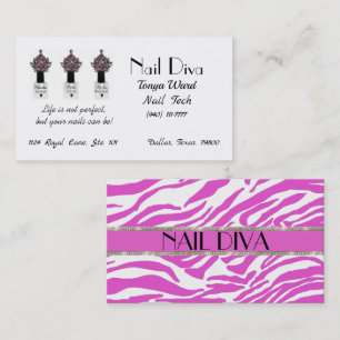 “Nail Diva” Nail Technician  Business Card