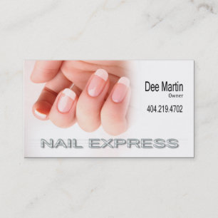 Nail Express - Manicure Spa Nail Salon Technician Business Card