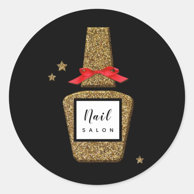 NAIL MAIL! Nail stylist elegant envelop sticker (Front)