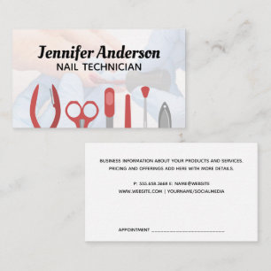 Nail Manicure Tools   Painting Nails Business Card