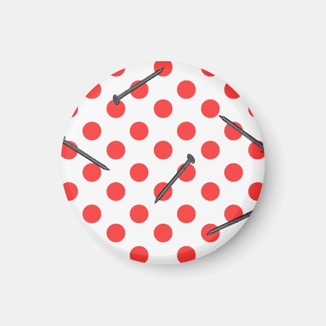 nail pattern with dots magnet (Front)