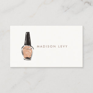 Nail Polish Artist Beautician Salon Appointment Card